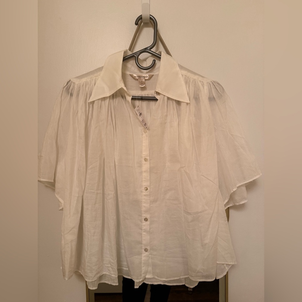 Banana Republic summer shirt 70% cotton 30% silk